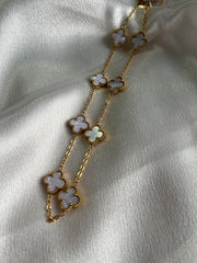 VIENNA Ten Flower Necklace - 18k Gold Plated