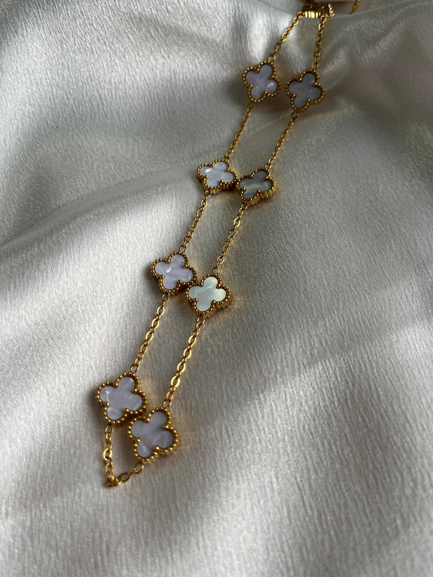 VIENNA Ten Flower Necklace - 18k Gold Plated