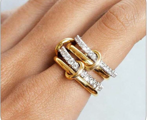STELLA Stacked Ring - Stainless Steel