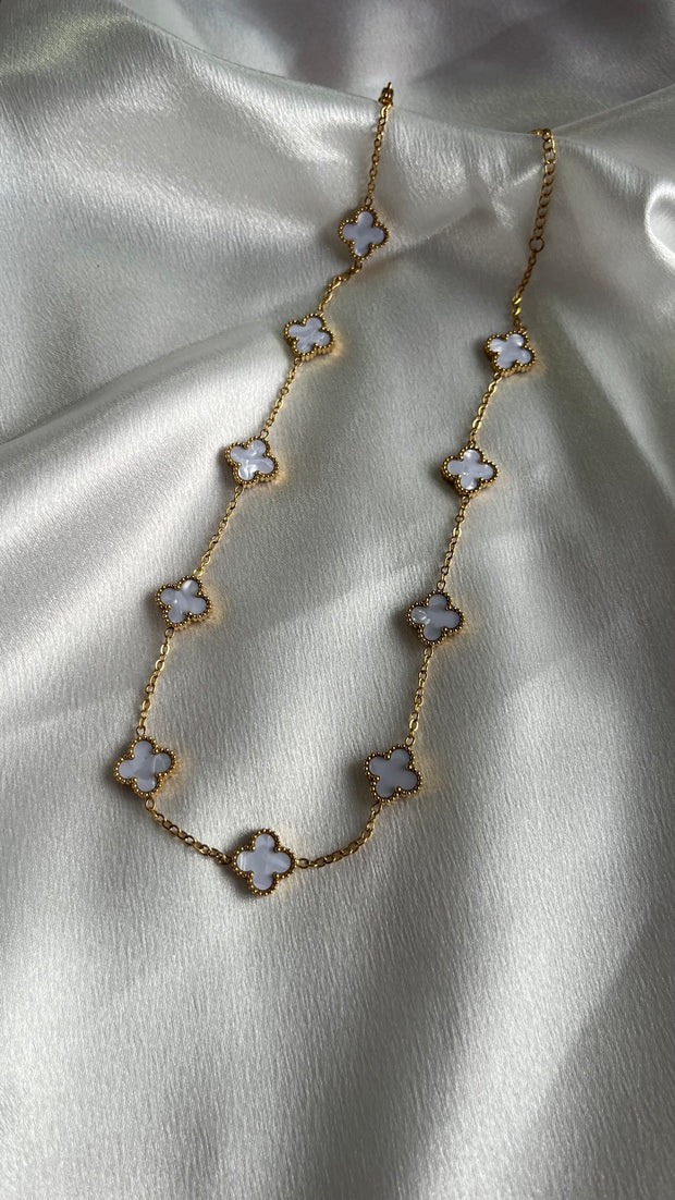 VIENNA Ten Flower Necklace - 18k Gold Plated