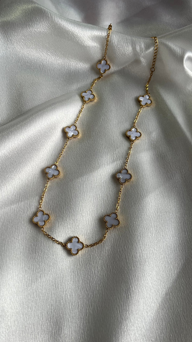 VIENNA Ten Flower Necklace - 18k Gold Plated