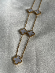 VIENNA Five Flower Necklace - 18k Gold Plated