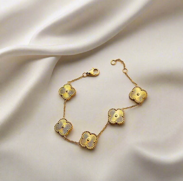 MARIGOLD Gold Clover Bracelet - 18k Gold Plated