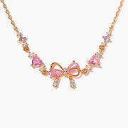 LAILAI - Pink Bow Bracelet - Stainless Steel